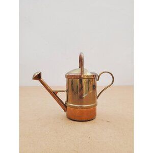 Small Indoor planter miniature copper watering can plant decor Gift for friends